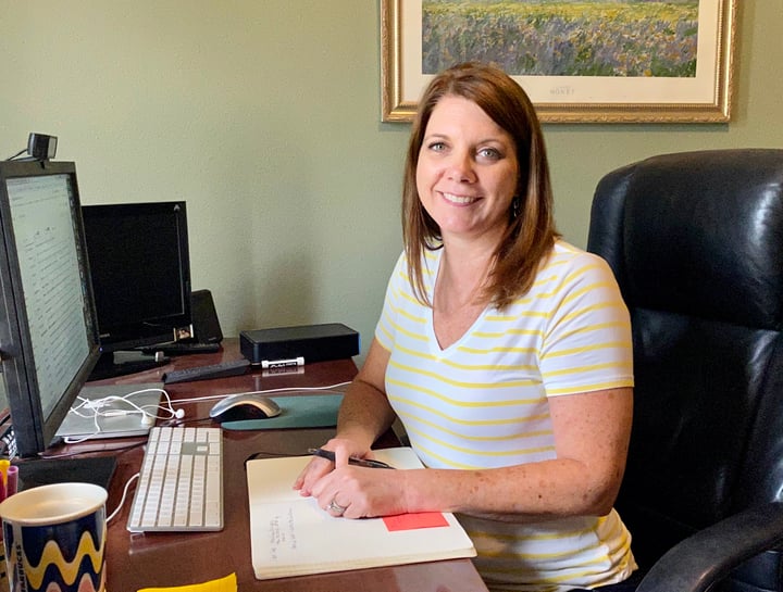 Mary Ann Work from Home setup
