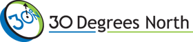 30 Degrees North Logo